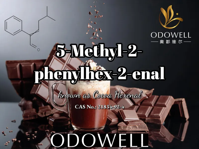 ODOWELL Nyaranake 5-Methyl-2-phenylhex-2-enal kanggo Aplikasi Kakao, Coklat, lan Moka