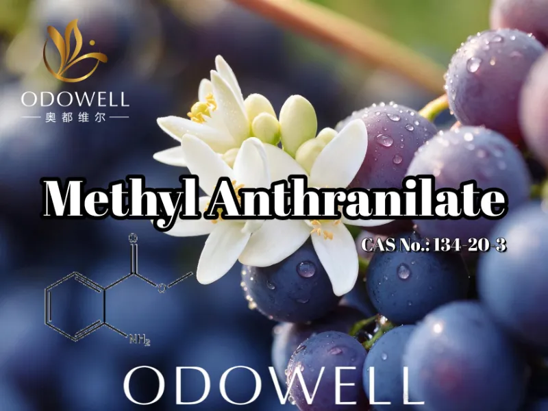 ODOWELL Nyaranake Methyl Anthranilate kanggo Aplikasi Anggur, Orange Blossom, lan Neroli