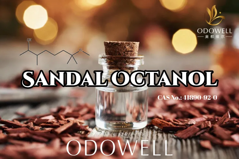 ODOWELL Rekomendasi Sandal Octanol kanggo Aplikasi Wewangian Kayu Cendana lan Floral-Woody